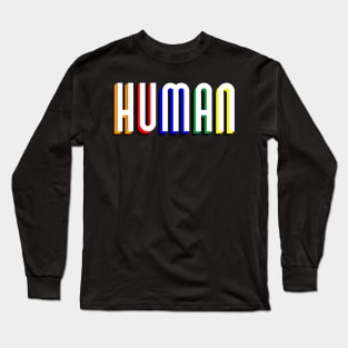 Human - Rainbow Pride Long Sleeve T-Shirt